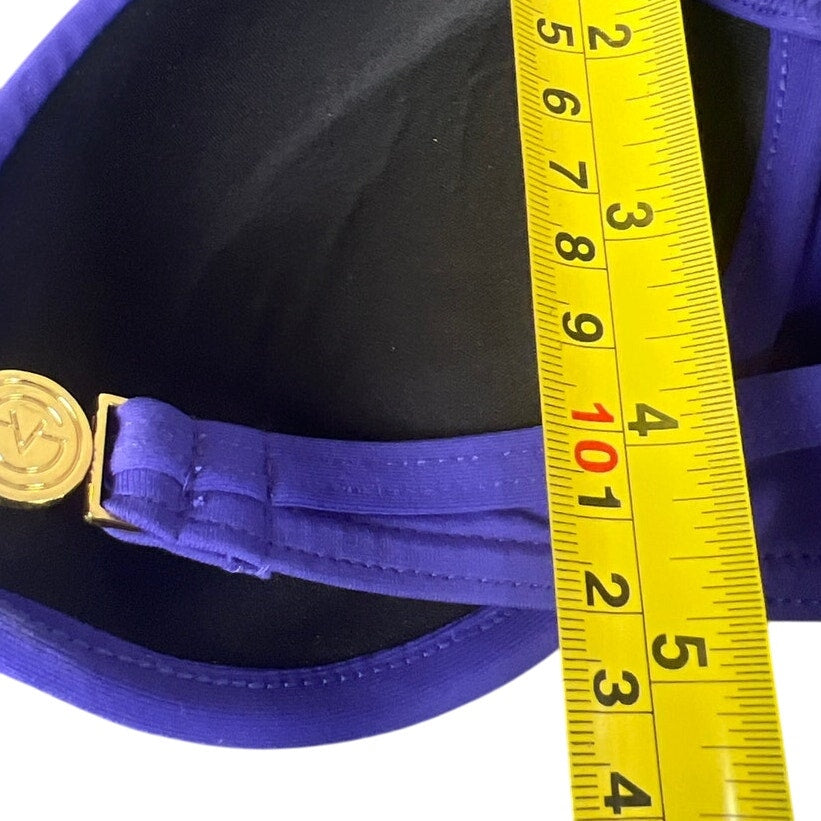 Victoria's Secret 34A Purple Push Up Halter Bikini Top EUC