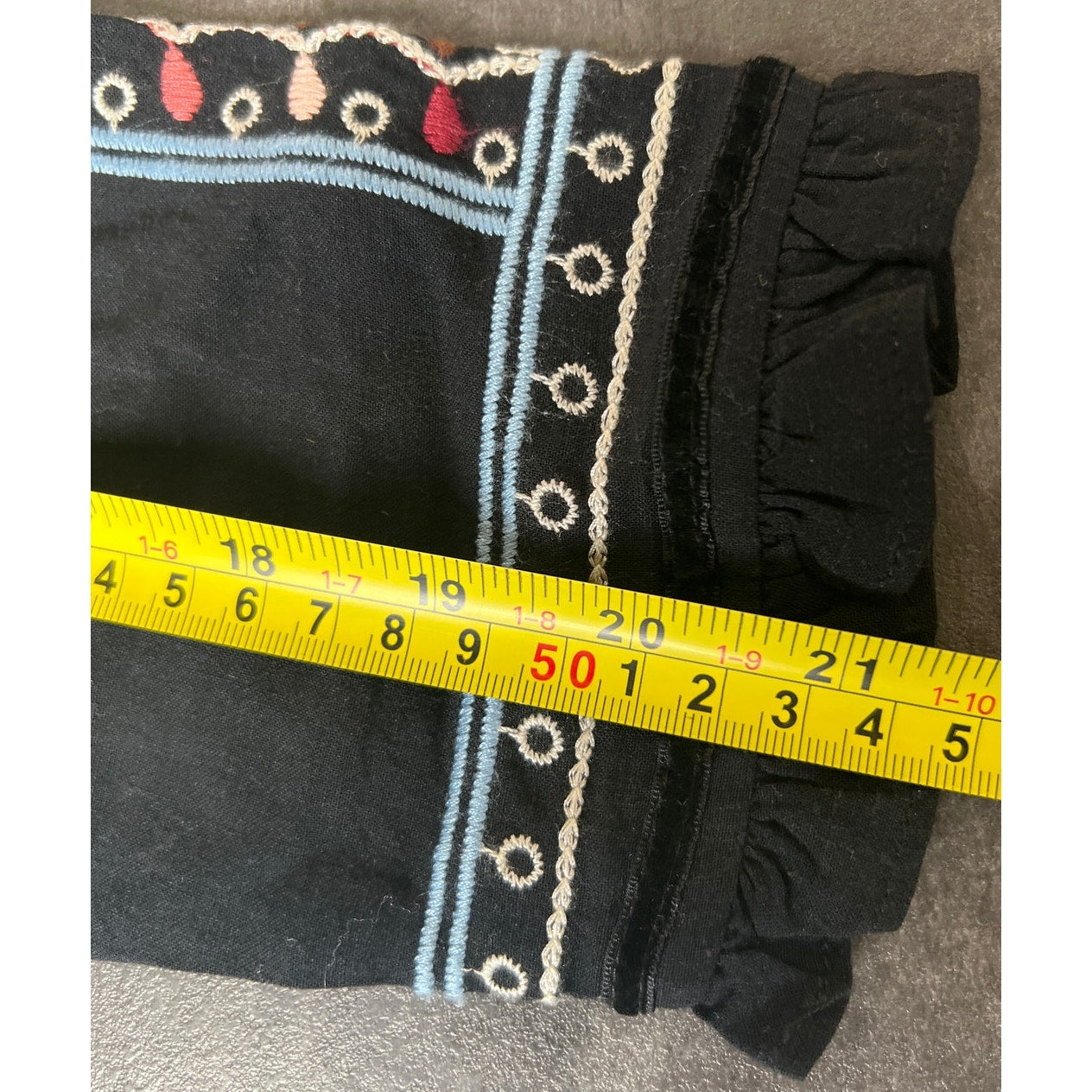 Anthropologie One Small September Wesley Embroidered Top Pullover Boho