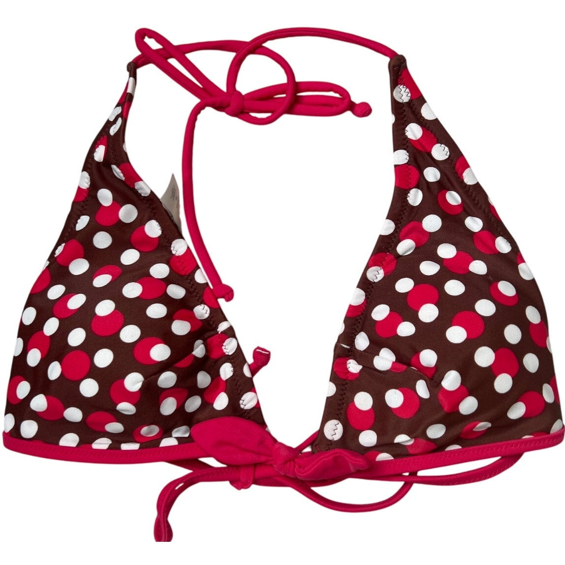 Victoria Secret Polka Dot Swim Top Red Size Medium
