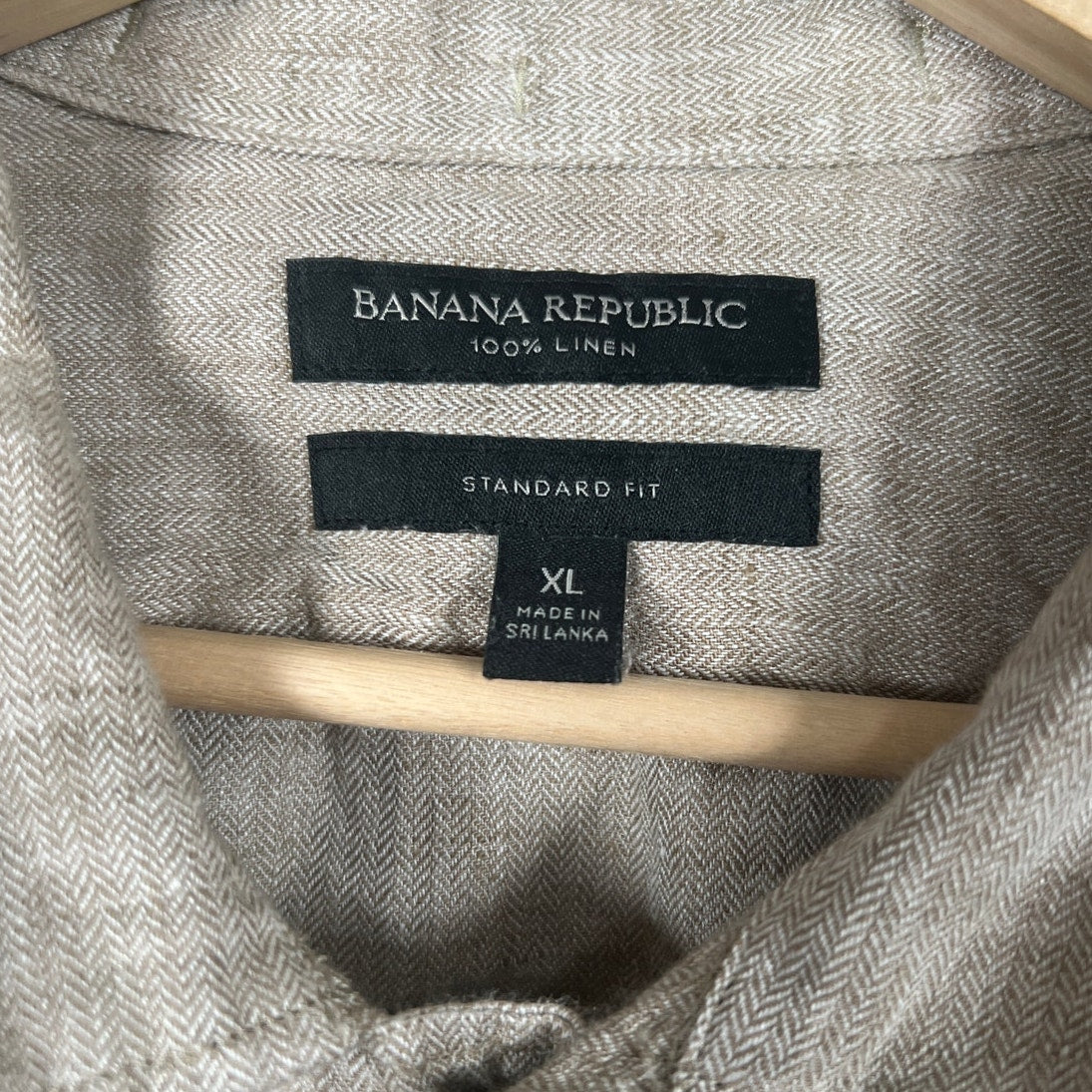 Banana Republic 100% Linen Button Down Standard Fit XL