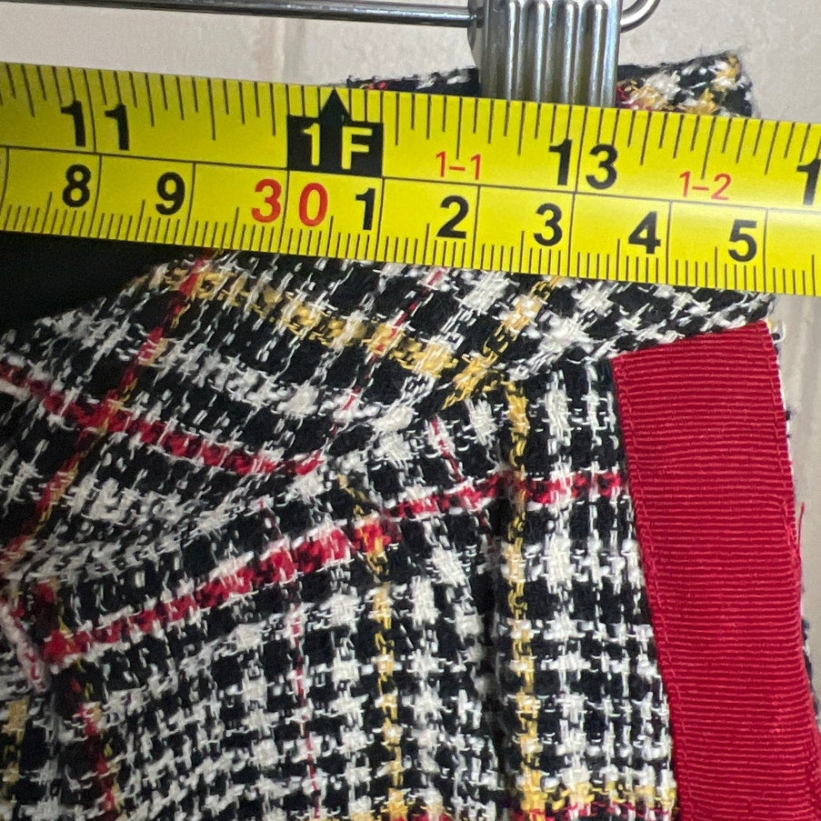 Free People Size 4 Good Vibes Plaid Straight-Leg Pants Ankle Pants