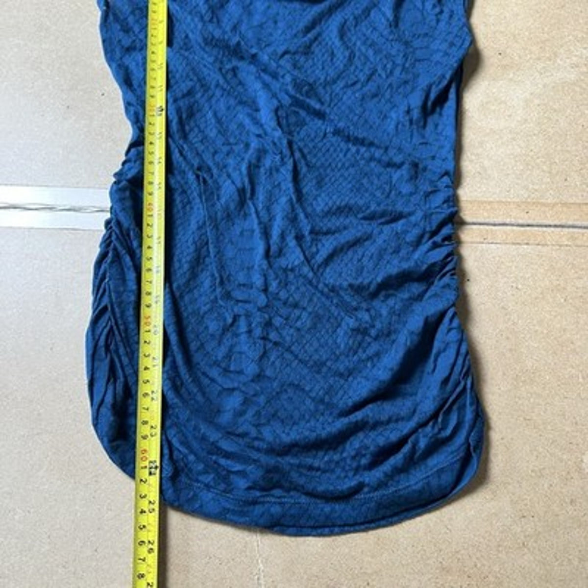 Express Tank Womens S Blue Cowl Neck Jersey Stretch Lightweight Slim Casual