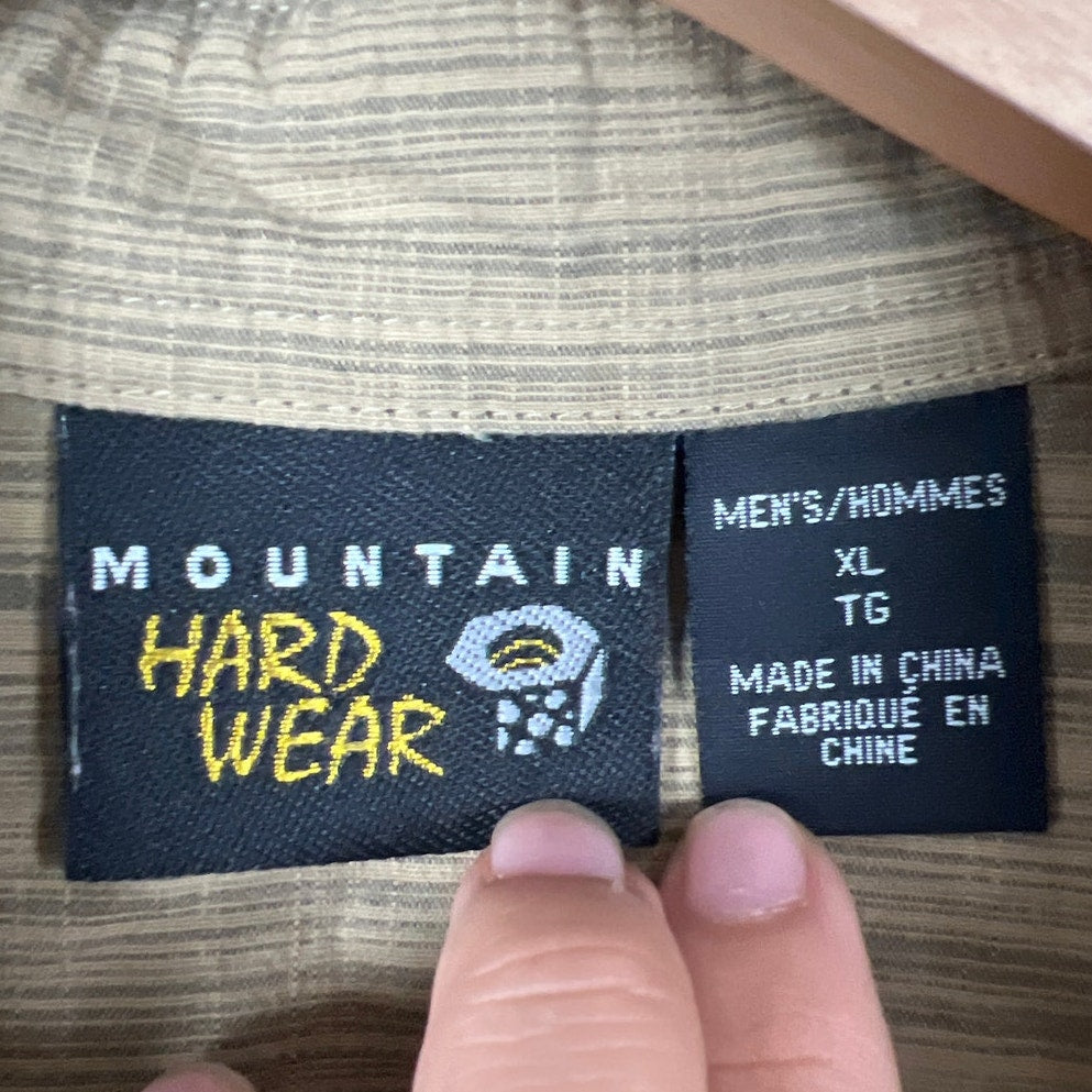 Mountain Hardwear Button Down Brown Men's Size XL Button Down