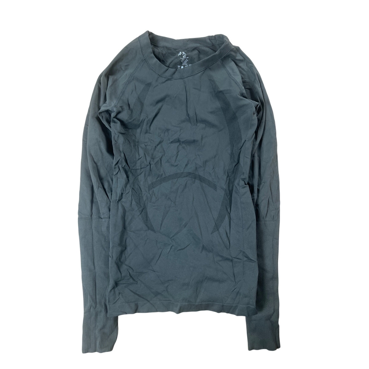 P’tula Reenergize Seamless Long Sleeve Top Athletic XS Gray Yoga Workout