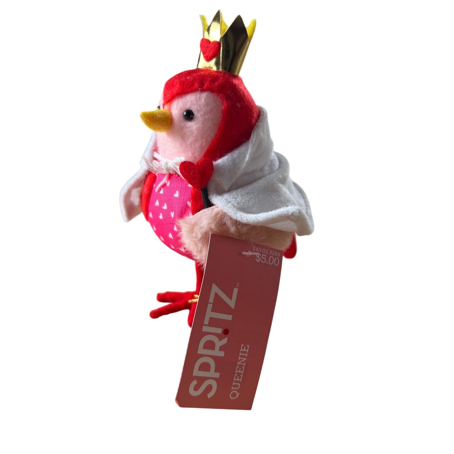 NWT Target Spritz Valentine FEATHERLY FRIENDS “QUEENIE” BIRD Queen of Hearts