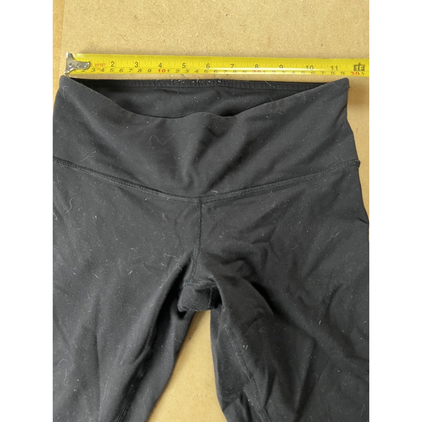 Lululemon Leggings Womens 4 Black High Rise Ankle Yoga Activewear Nylon Spandex
