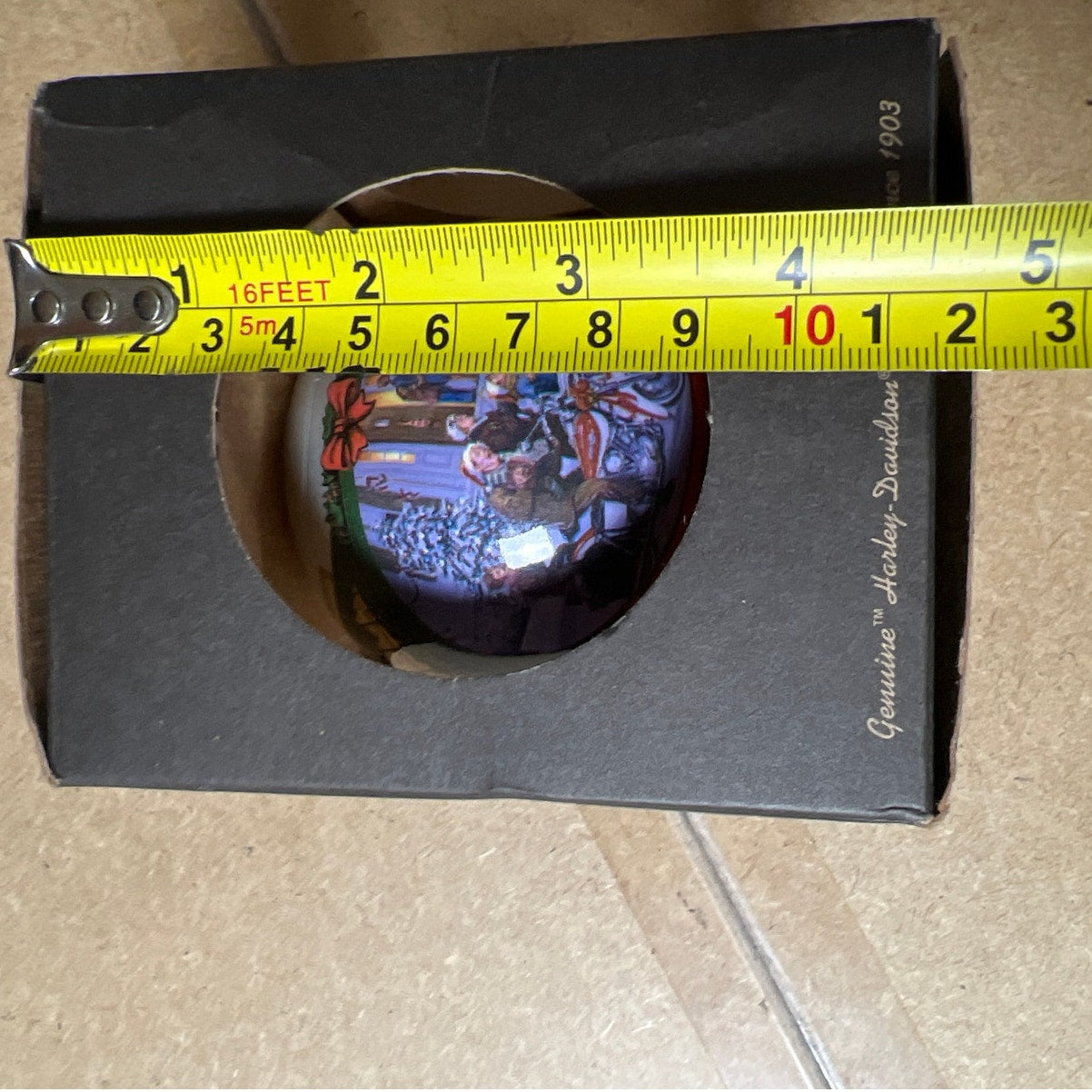 NIB 2000 Harley Davidson Bulb Ornament Harley Clause Christmas Carol Limited Edition