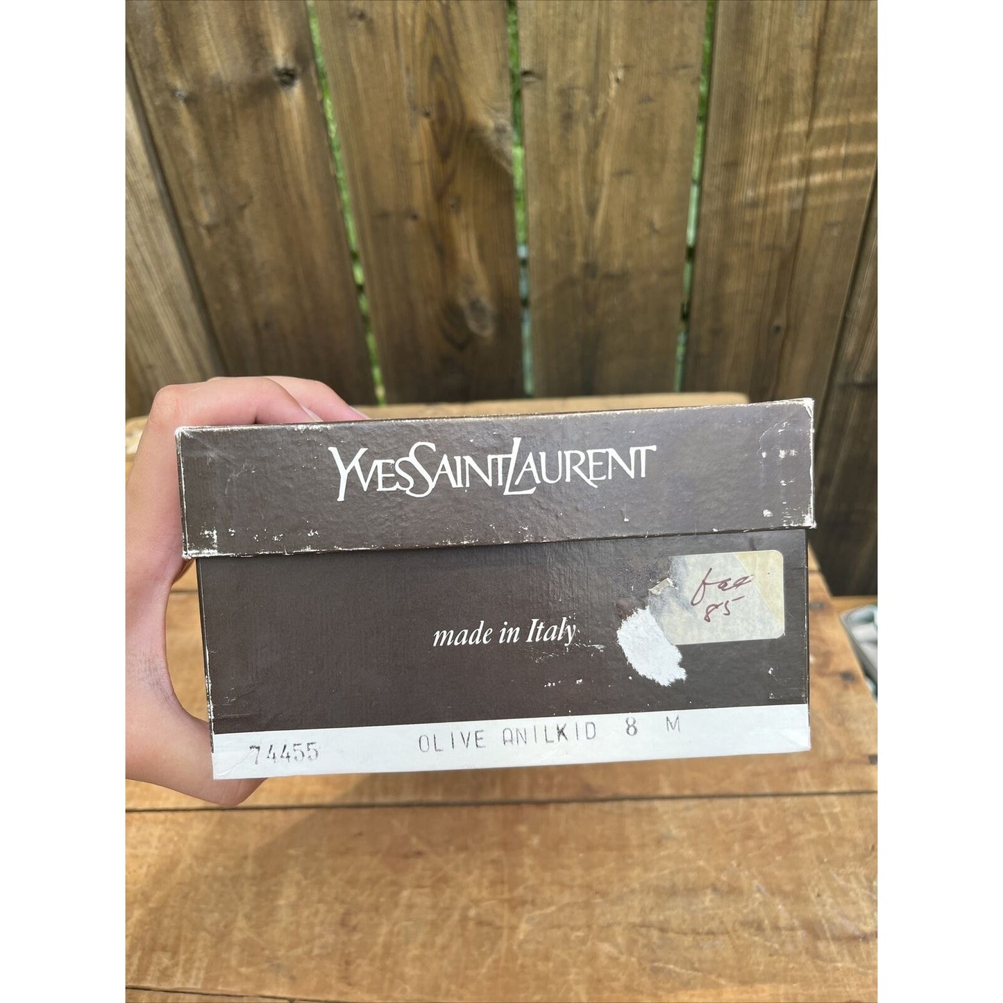 Vintage YSL Saint Laurent Paris 80 Pump Shoe Sz 8 M Paris Made In Italy