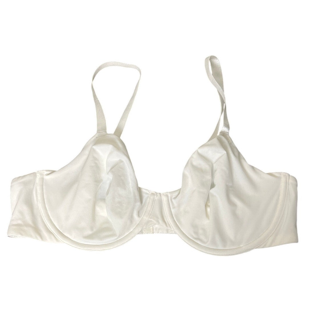 Auden 38B Demi Coverage Unlind Bra White Adjustable
