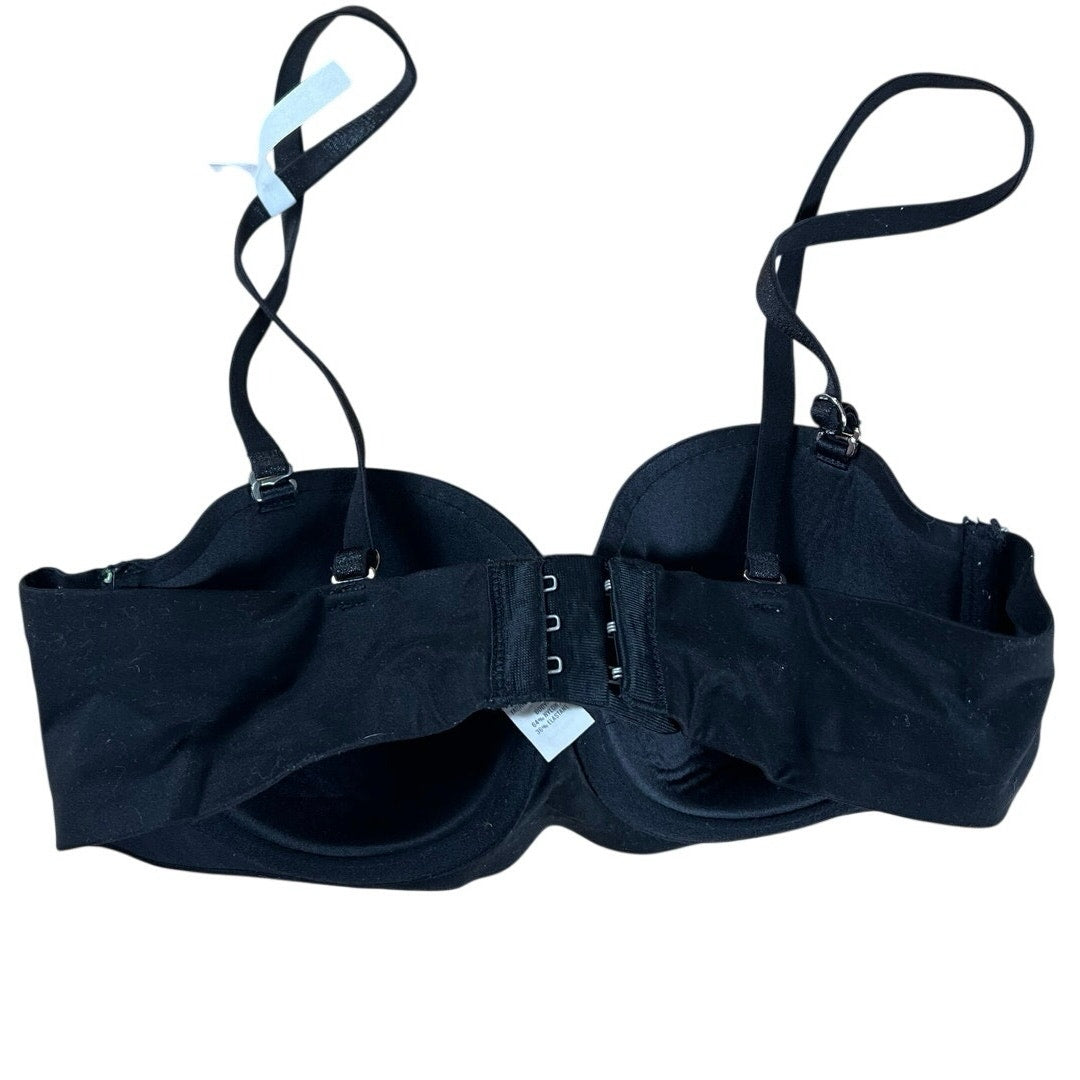 Aerie Bra Womens 32B Black T-Shirt Molded Padded Underwired Seamless Adjustable