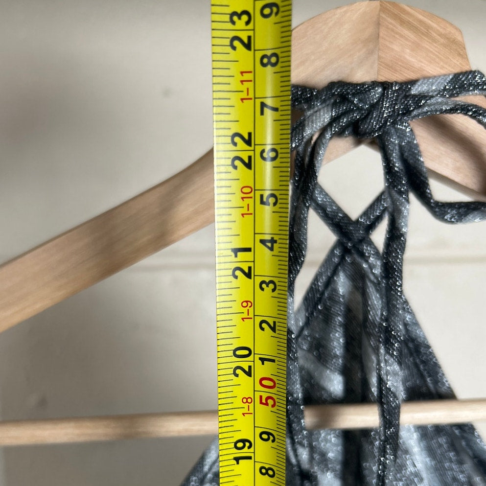 Express Large Striped Tank Halter Tops Acrylic