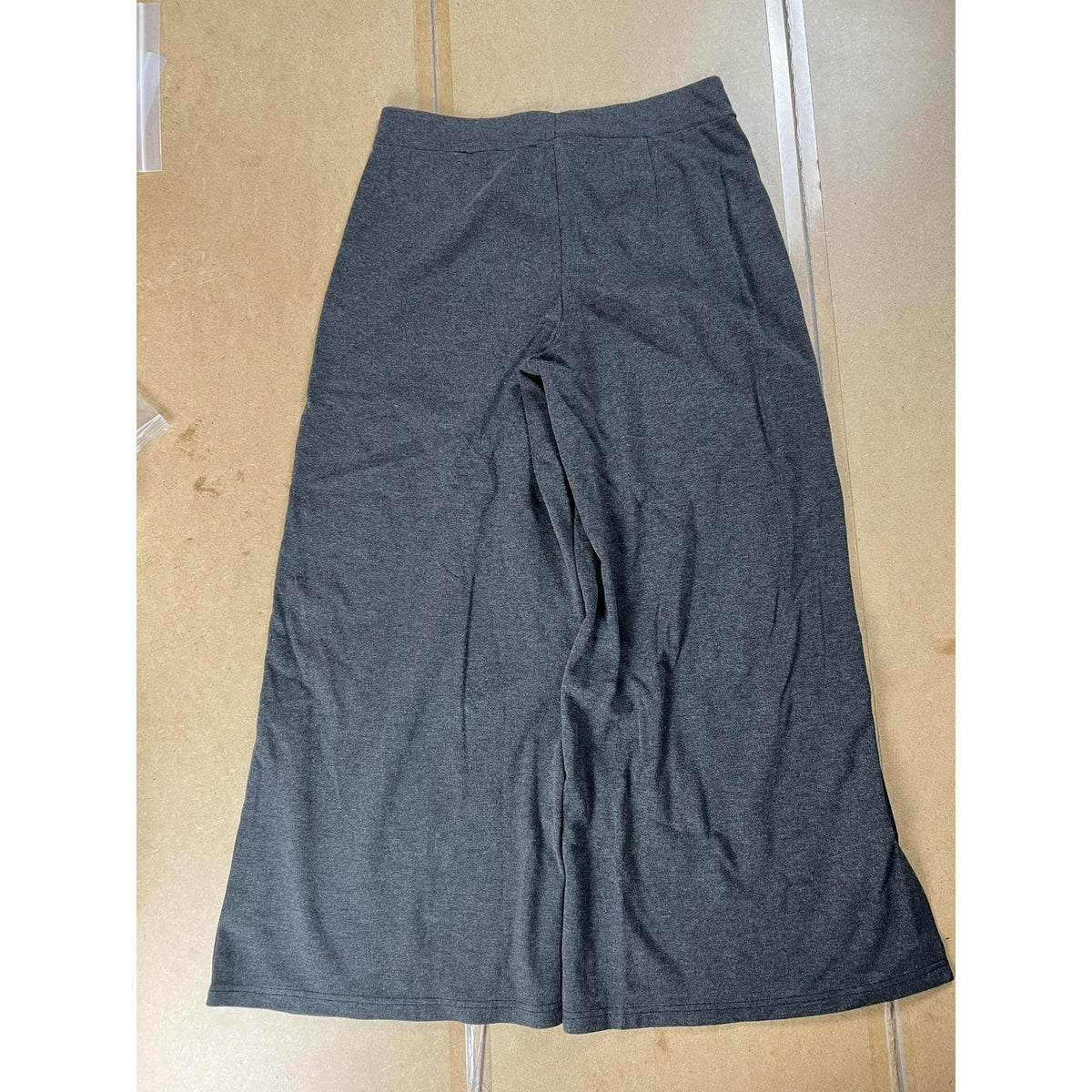 Patrizia Luca Pants Womens L Gray Jersey Sweatpants Elastic Waist Pockets
