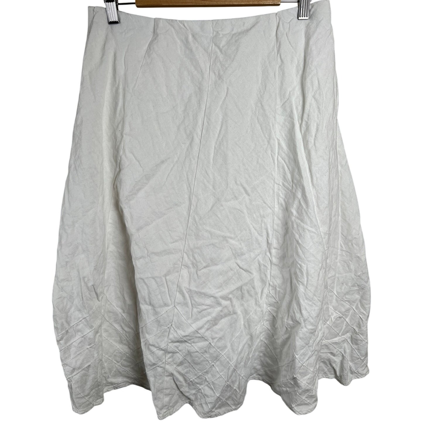 Christopher & Banks White Long Women Skirt Size Medium