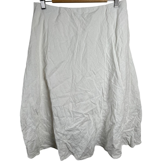 Christopher & Banks White Long Women Skirt Size Medium