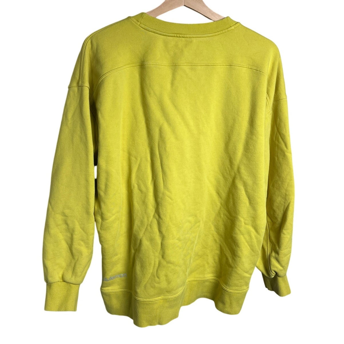 Lululemon Perfectly Oversized Crew Soleil Sweatshirt Yellow Terry *Stain*