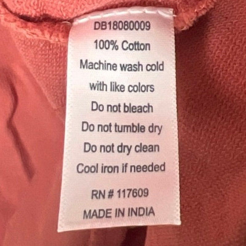 Downeast Size XL Women’s 100% Cotton Pink Long Sleeve Blouse