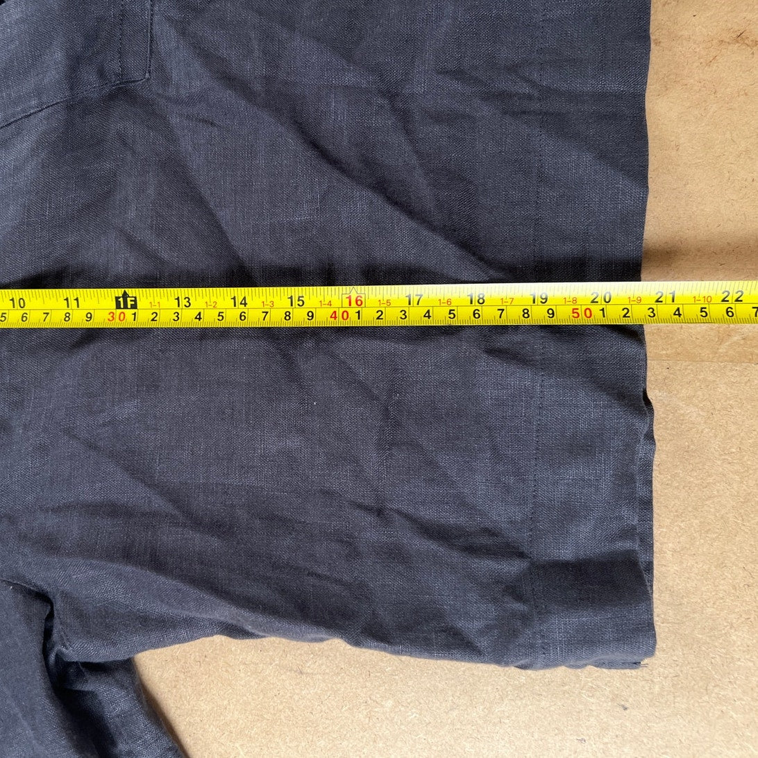 Xirena Top Womens Black Sleeve V Neck Casual Blouse Top Large