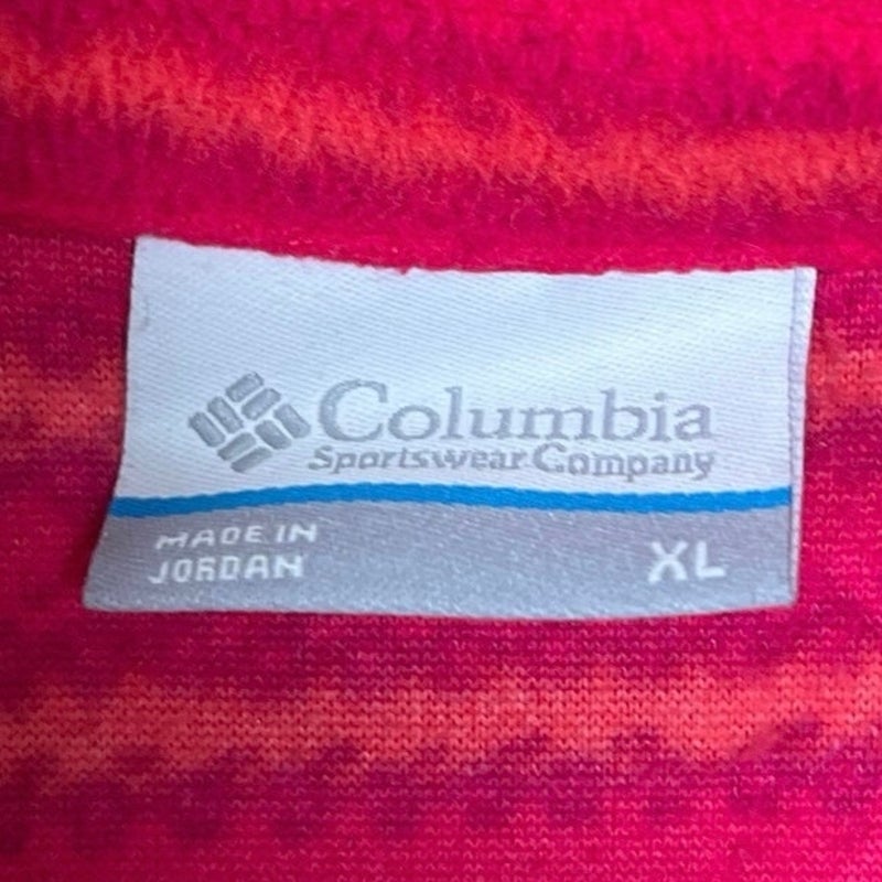 Columbia XL Women’s Long Sleeve Pink Quarter Zip Fleece Pullover