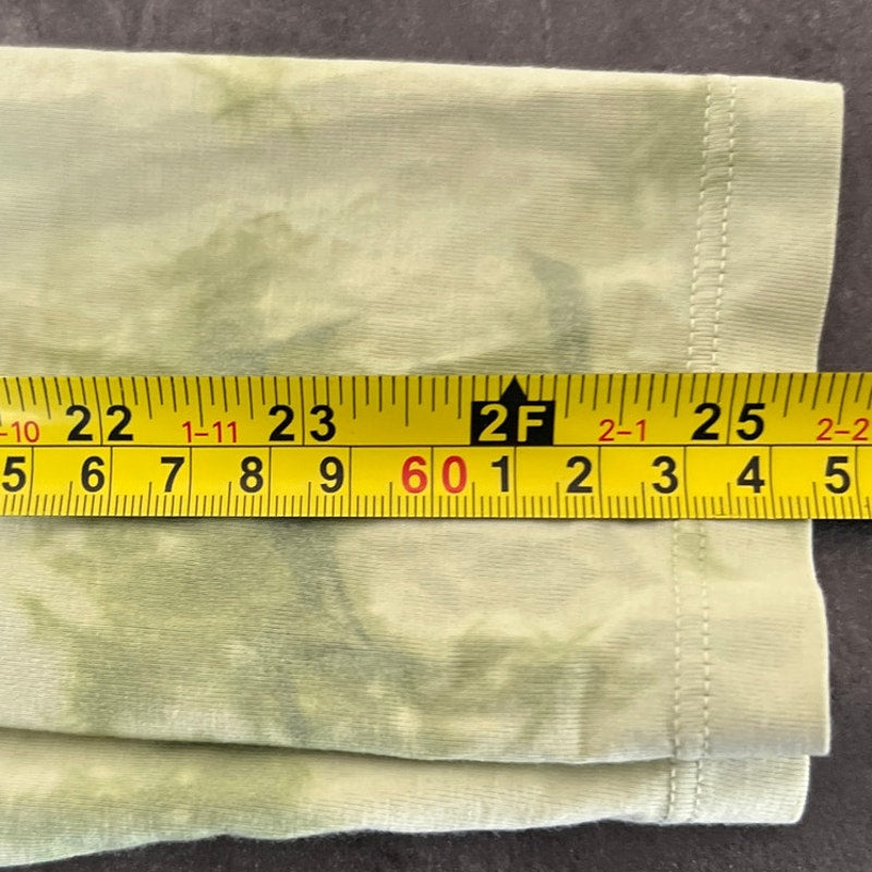 Lululemon The Fundamental Long Sleeve Shirt Green Bleach Pattern