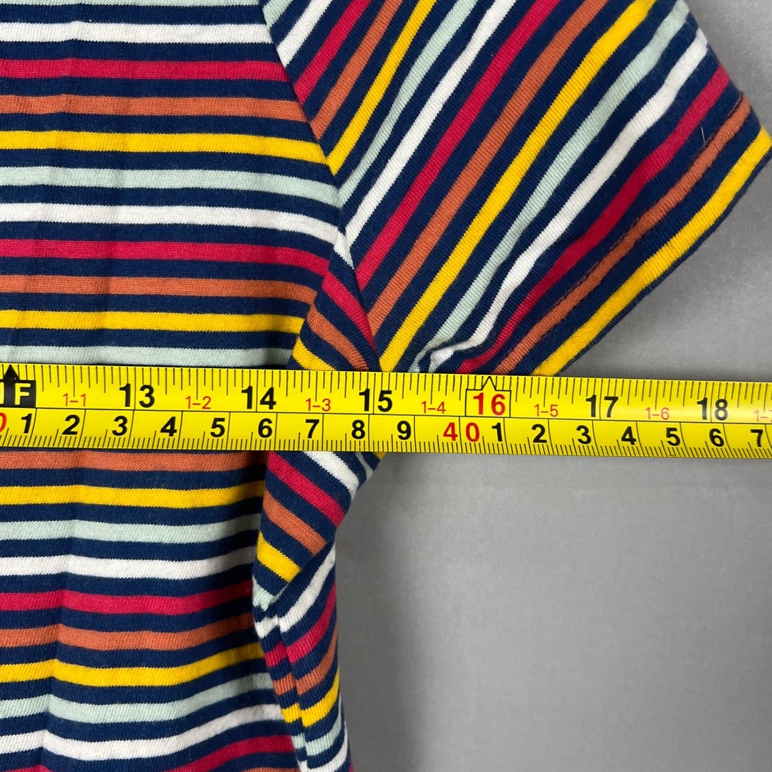 Madewell Size Small Striped Women Top 100% Cotton Knot Front