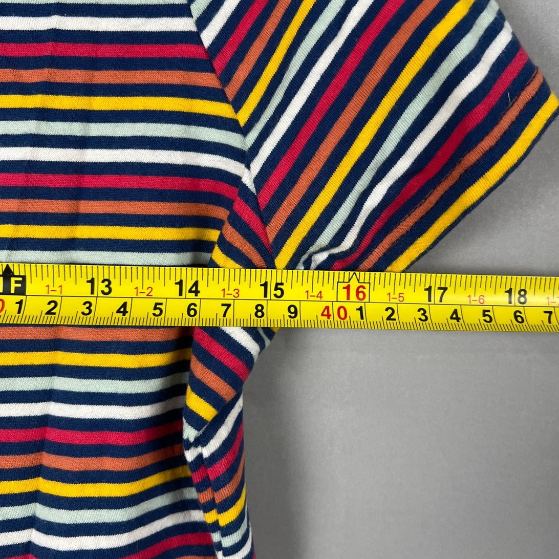 Madewell Size Small Striped Women Top 100% Cotton Knot Front