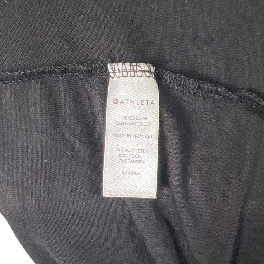 Athleta Women Tank Top Size Large Ribbed Draped Scoop Neck