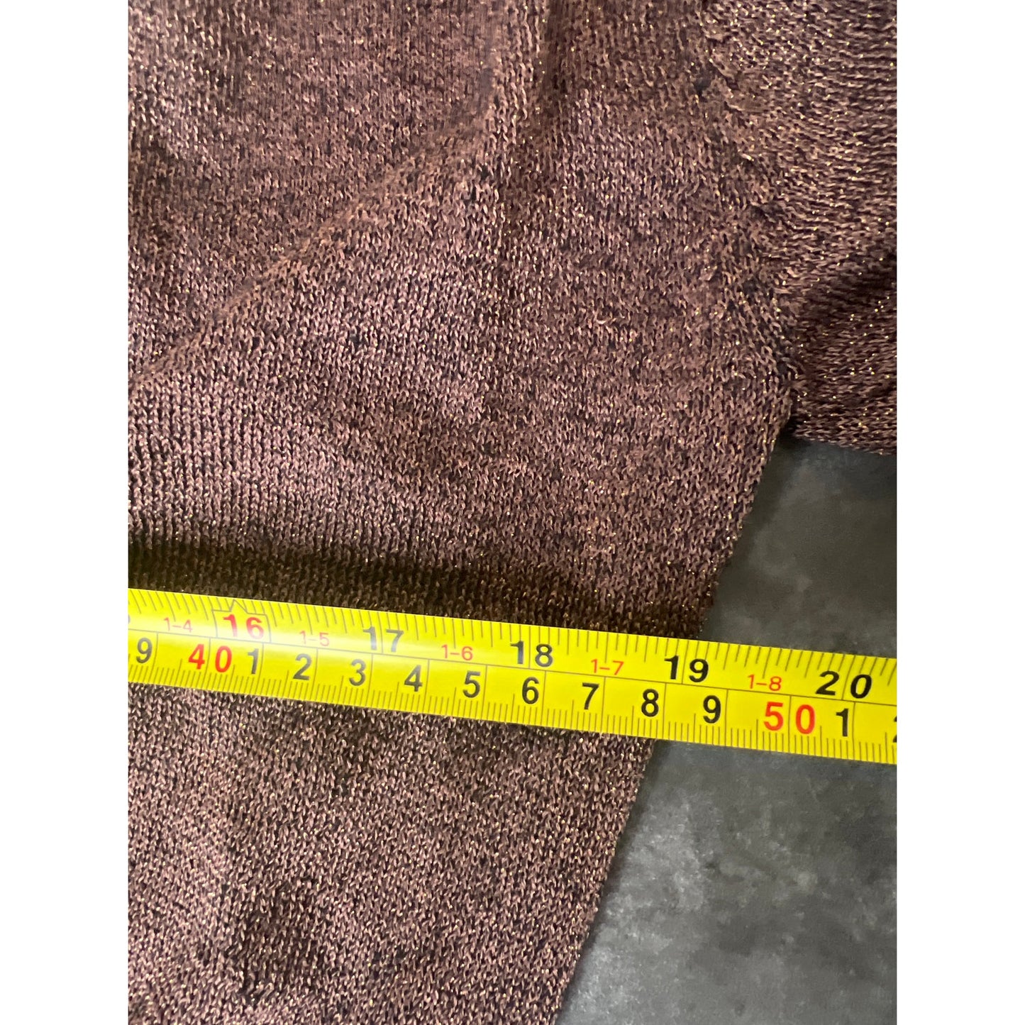 Free People NWT Black/Noir V Neck Long Sleeve XS Copper Sparkle