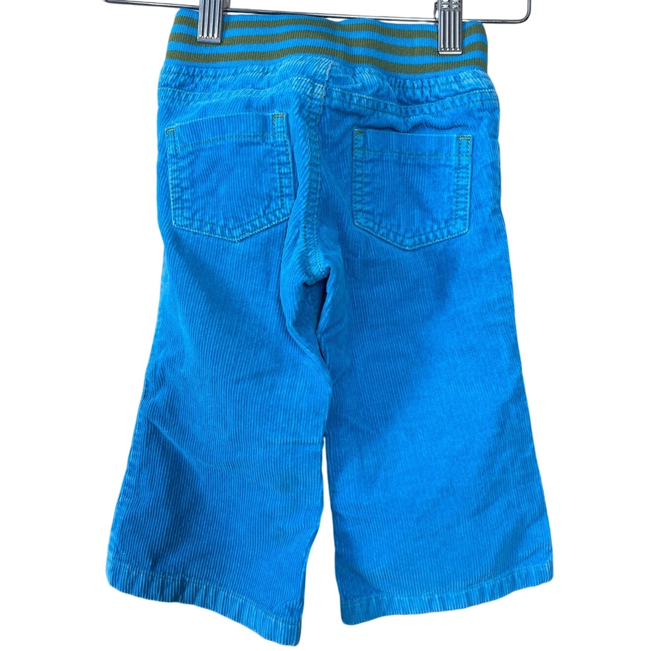 Mini Boden Blue With Green Heart Corduroy Pants Size 12-18m