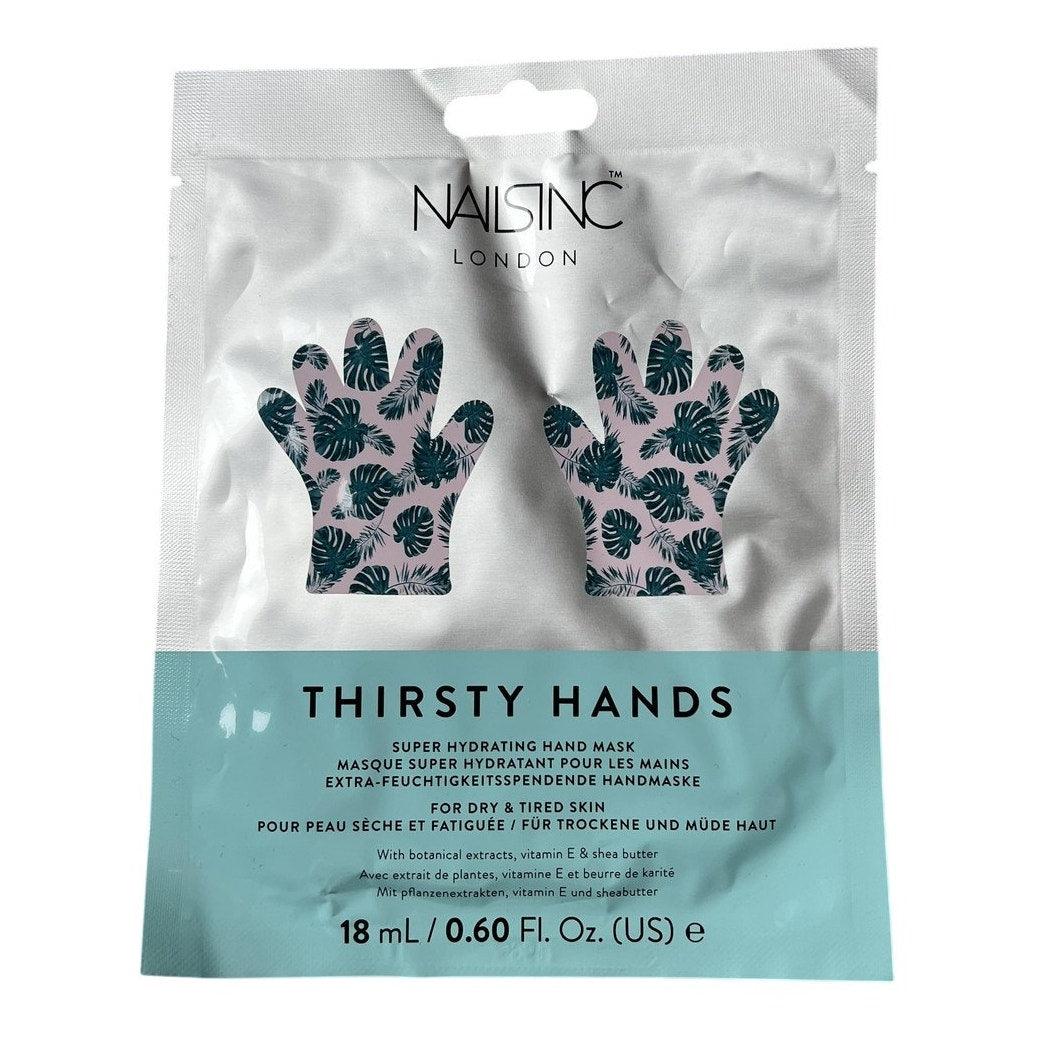 Nails Inc Aqua Teal Plastic Aluminium Hand Mask 18 ML Thirsty Hands Gloves