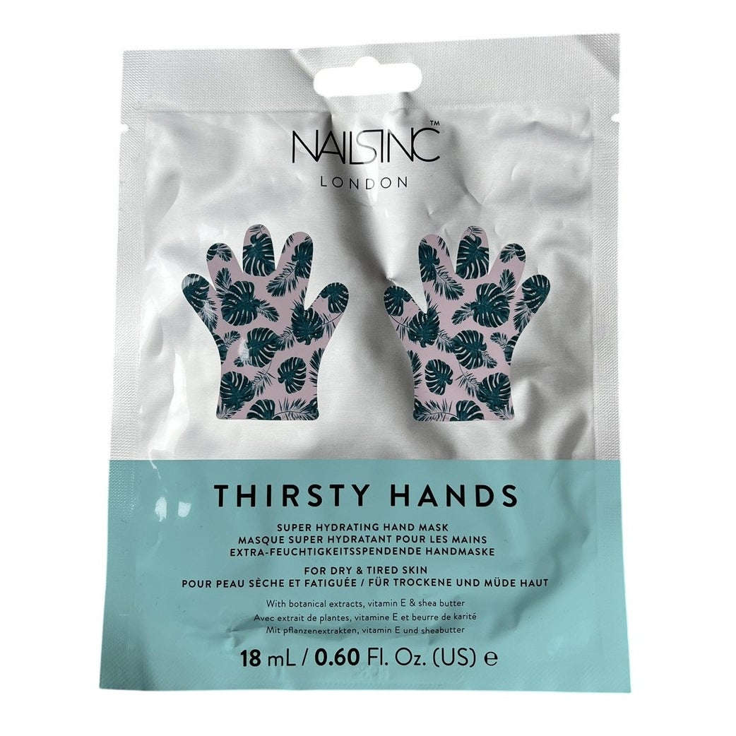 Nails Inc Aqua Teal Plastic Aluminium Hand Mask 18 ML Thirsty Hands Gloves