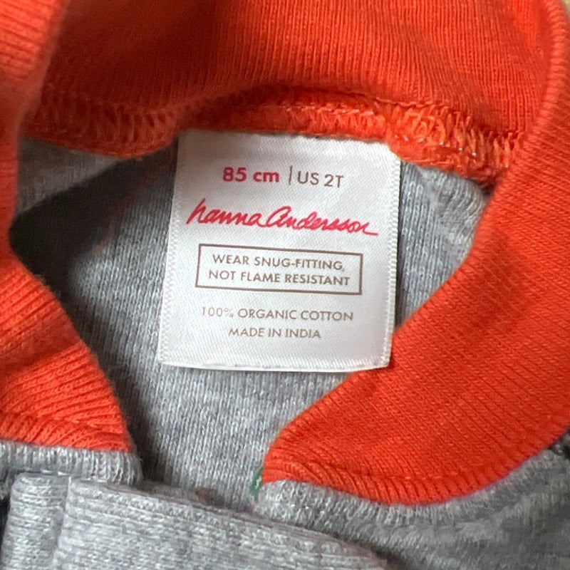 Hanna Andersson Construction Boys Pajamas Size 2T