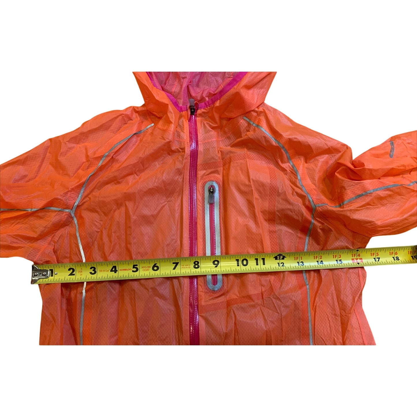 SAUCONY Women’s Orange Pink lightweight Running Windbreaker Jacket XS - EUC