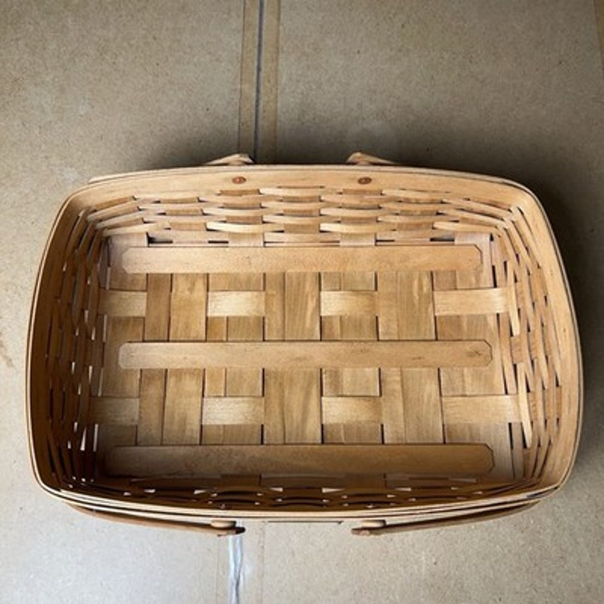 Bradford Basket Company Decorative Basket Brown Medium Wood Wicker 15x10x5 In