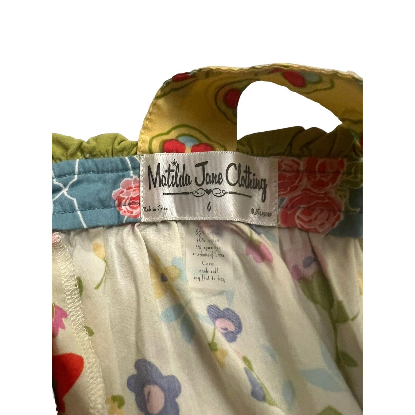 Matilda Jane Tank size 6 Good Hart Art in the Park floral Tank Top EUC