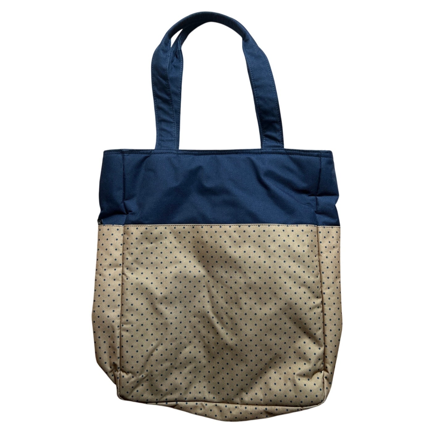 Herschel Bag Vanilla & Blue Shopper Tote Polka Dot Handbag