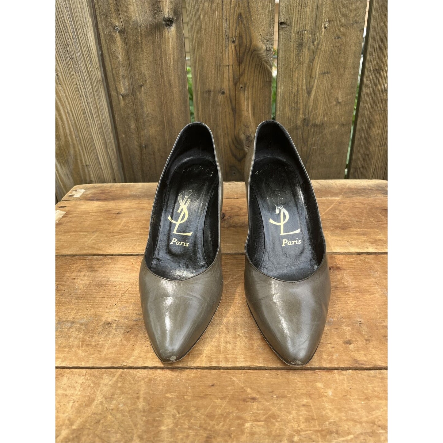 Vintage YSL Saint Laurent Paris 80 Pump Shoe Sz 8 M Paris Made In Italy