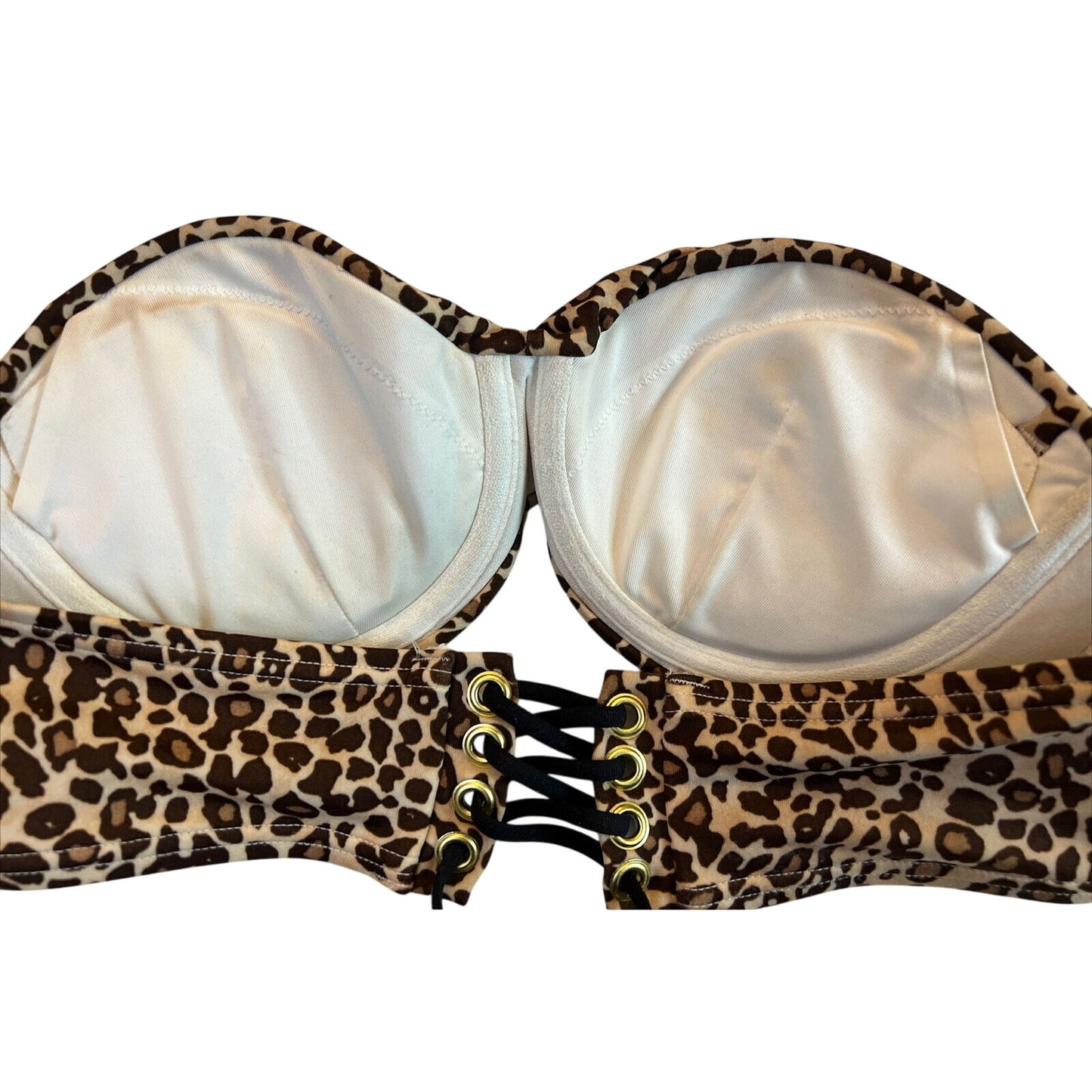 Victoria's Victoria Secret 34B Bikini - Leopard Print - EUC
