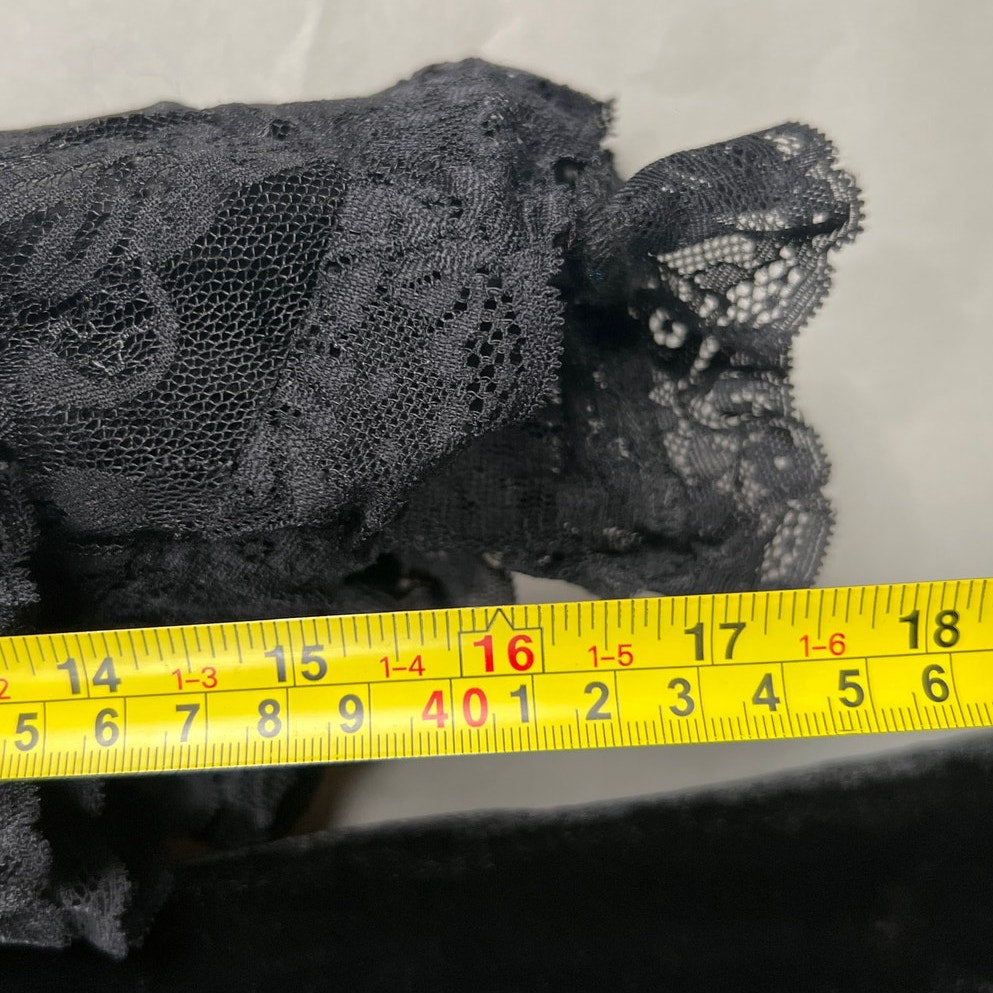 Shein Gothic Lightweight Contrast Lace Split Sleeve Cold Shoulder Mesh Dress Size S