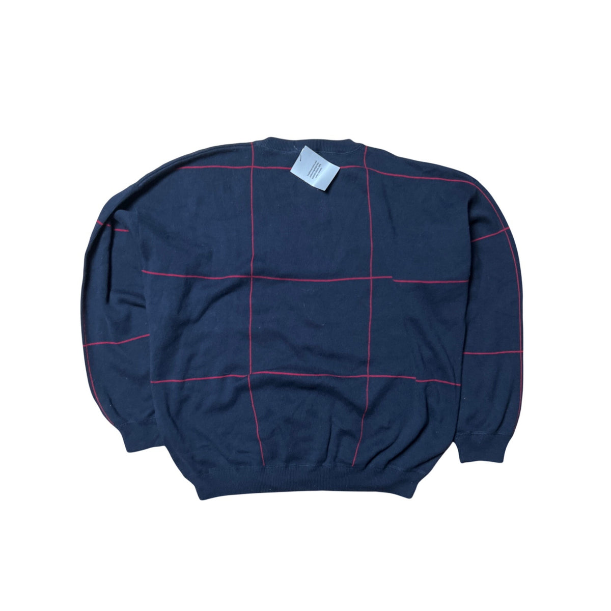 NWT Dockers Recode Blue/Red Stripes Men Crewneck Size 2XL