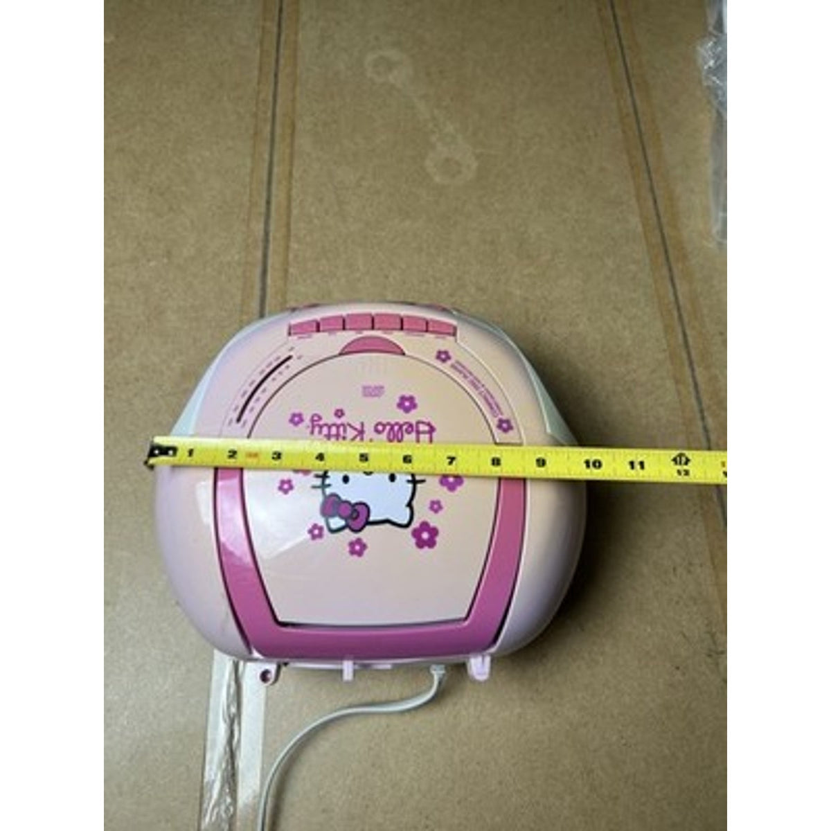 Hello Kitty Pink CD Cassette Boombox Radio Portable Player Recorder AM/FM W Cord