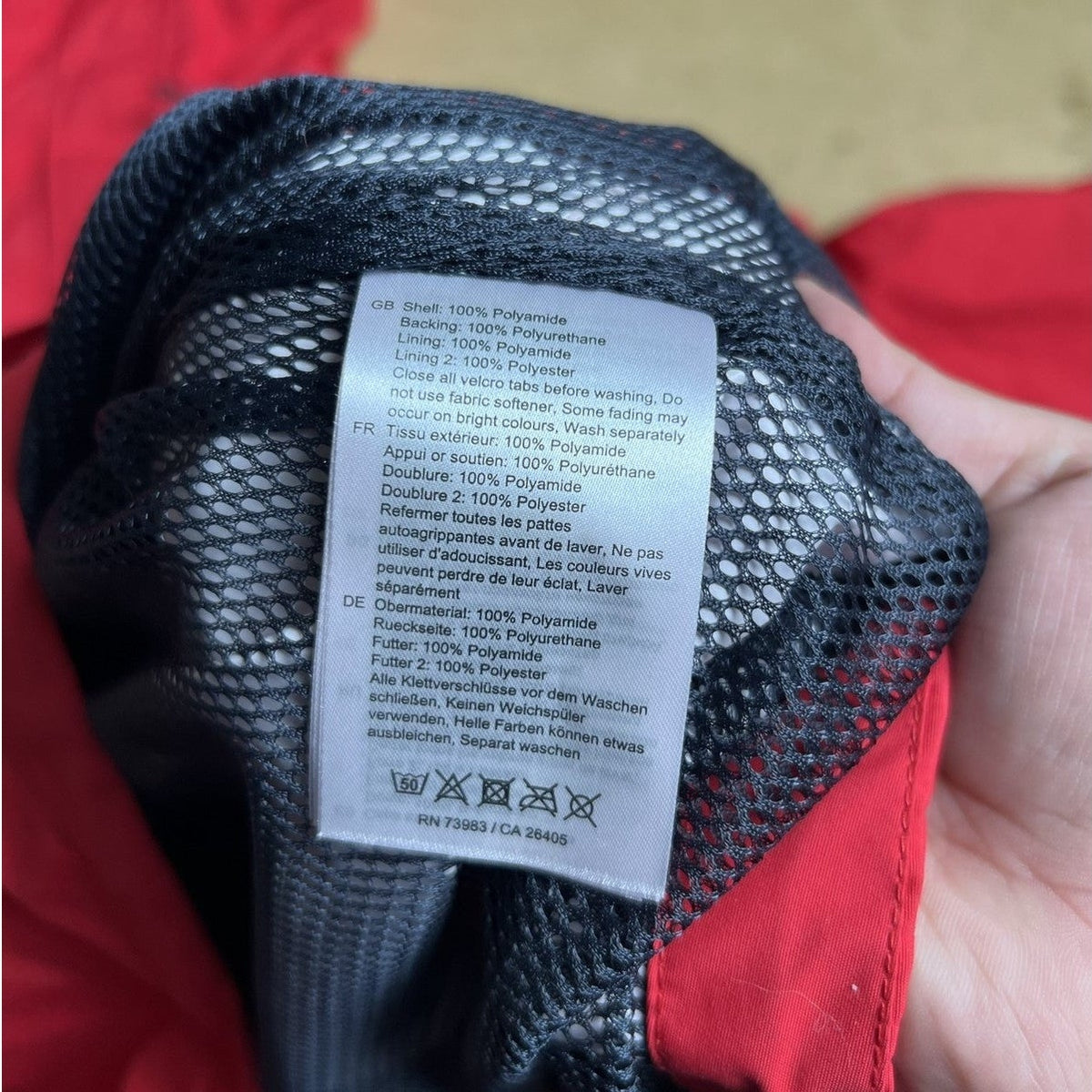 Helly Hansen Jacket Mens L Red Rain Coat Hooded Waterproof Helly Tech Pockets