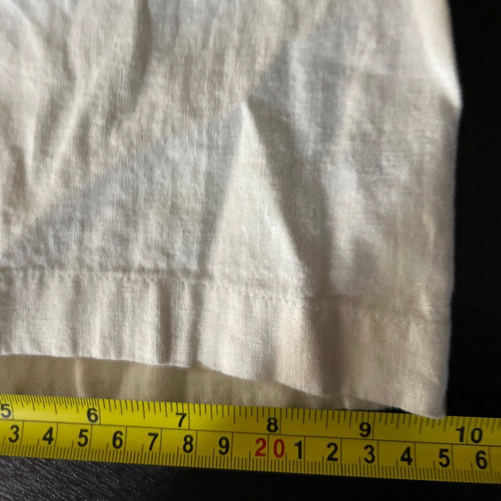 By & By XL Linen Flair Wide Leg White Pants