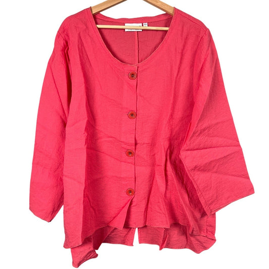 Habitat Pink Button-Up Women's Size XL