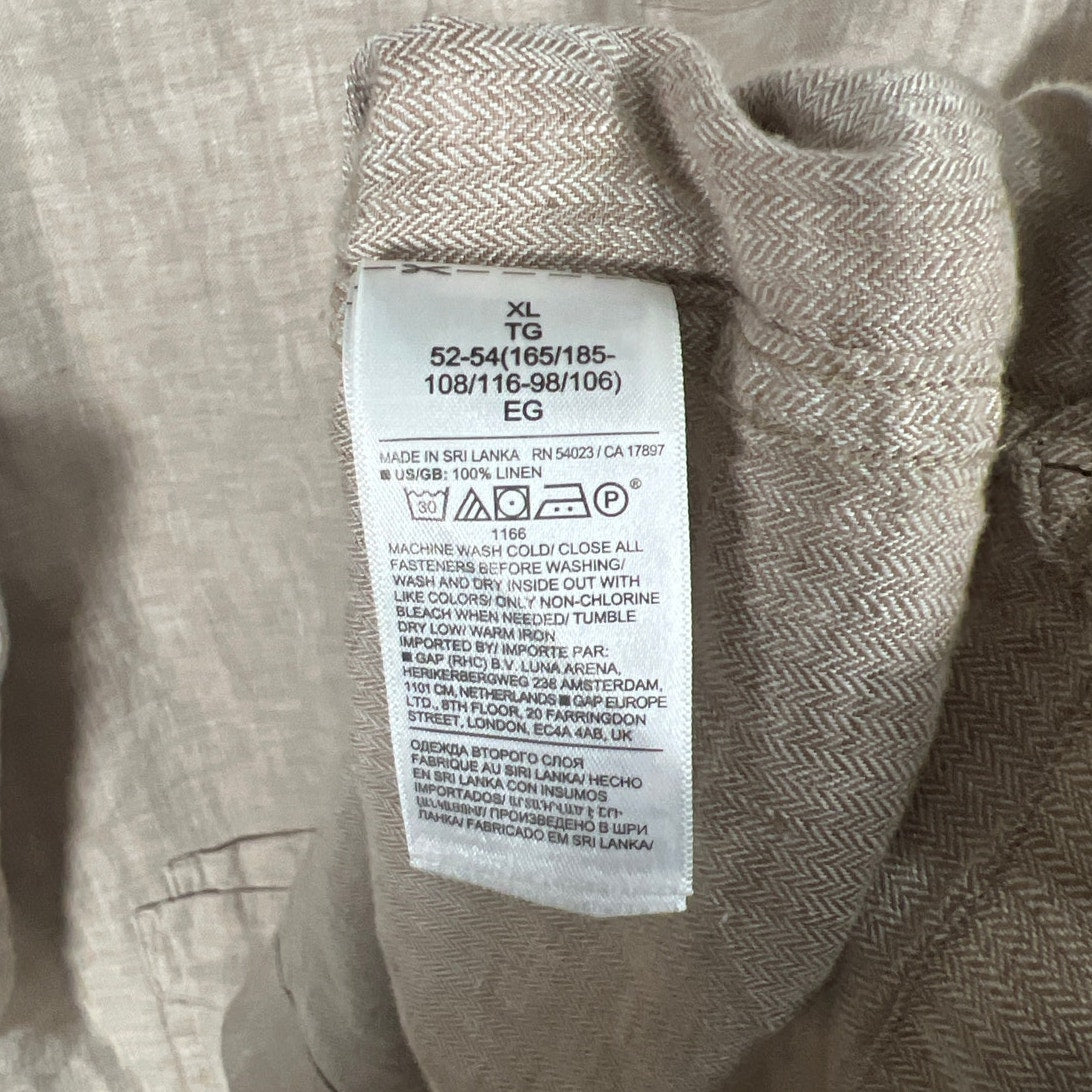Banana Republic 100% Linen Button Down Standard Fit XL
