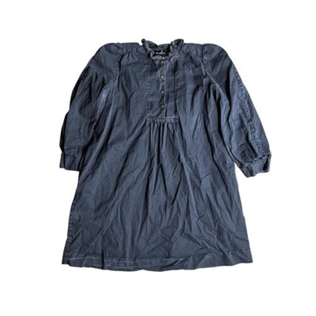 Pomander Place Dress Womens 2XL Black Shirt Dress High Neck Balloon Sleeve