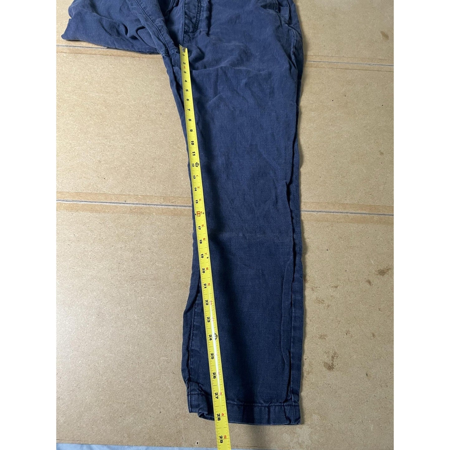 Joe's Jeans Pants Unisex 30 Blue Jogger Linen Slim Elastic Drawstring Pockets