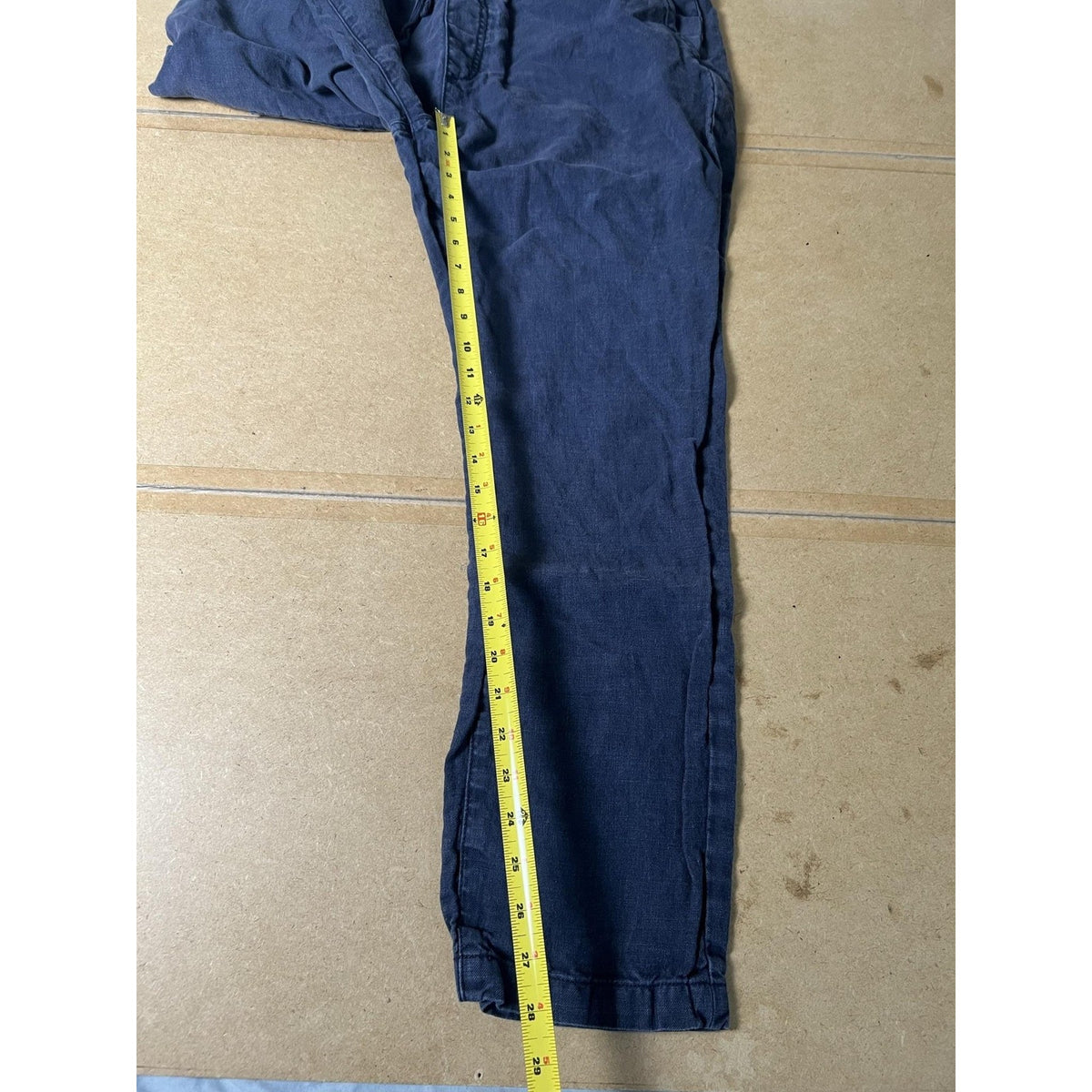 Joe's Jeans Pants Unisex 30 Blue Jogger Linen Slim Elastic Drawstring Pockets