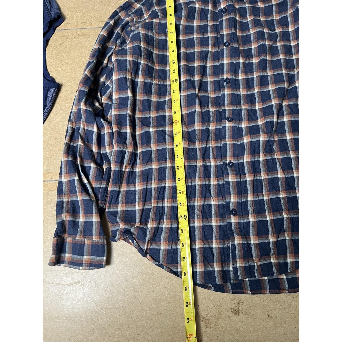 Patagonia Shirt Mens L Blue Plaid Long Sleeve Flannel Button Up Casual
