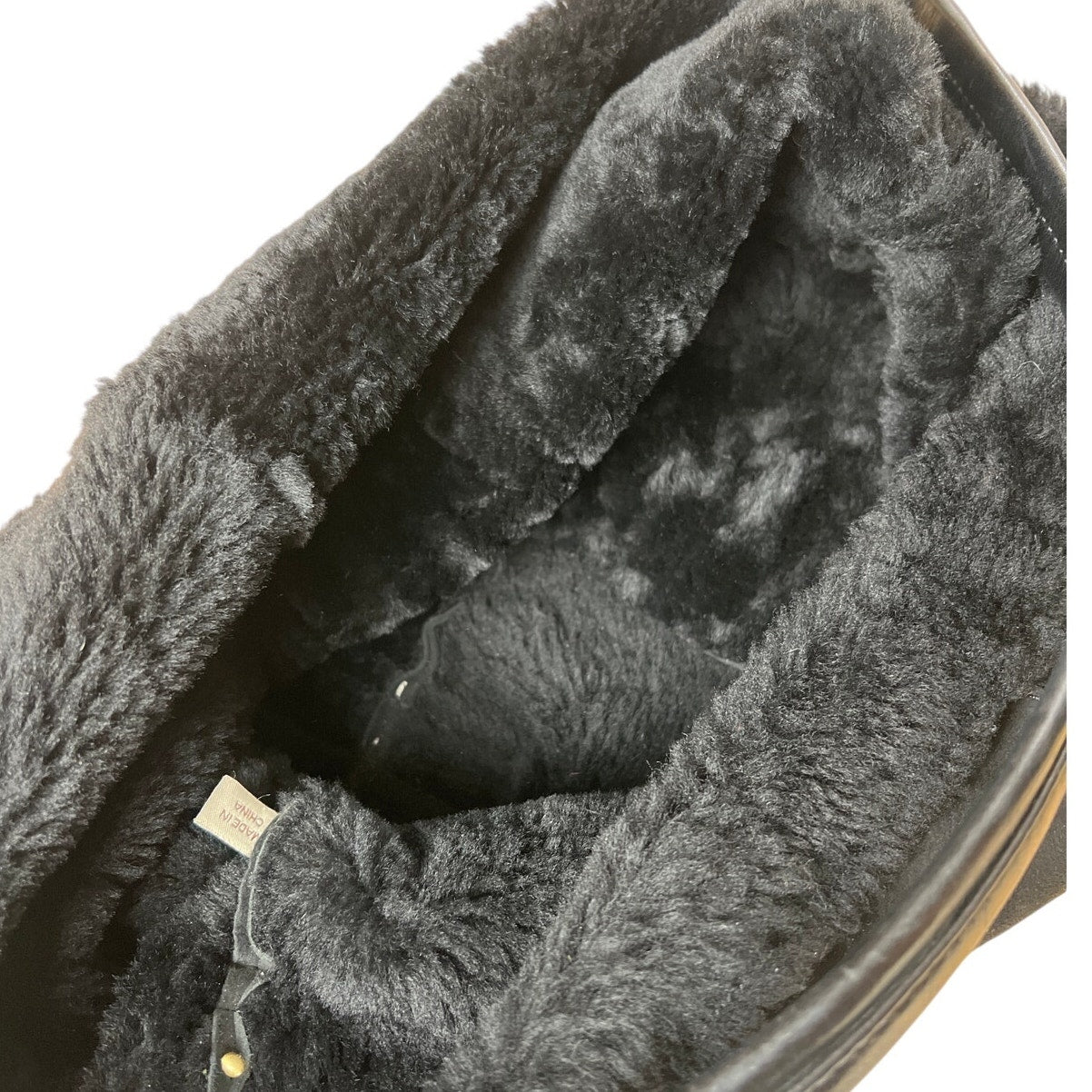UGG Black Suede Sherpa Handbag