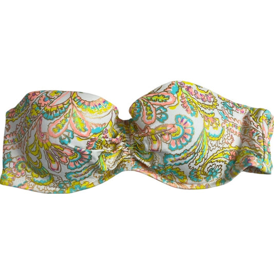 Victoria's Secret 34C Flirt Bandeau Bikini Top Strapless Yellow